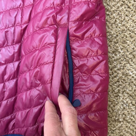 Vineyard Vines Vest Womens S Fuchsia Pink Quilted Packable Performance Fleece - Picture 3 of 10